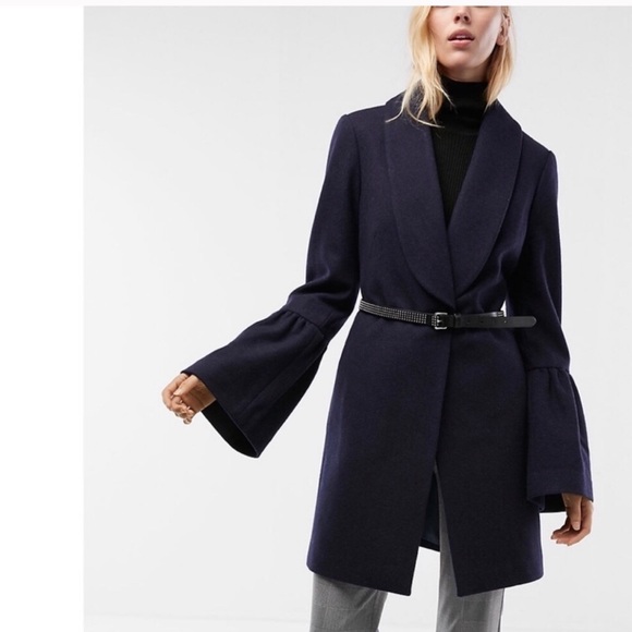 Express Jackets & Blazers - Express bell sleeves collar shawl coat